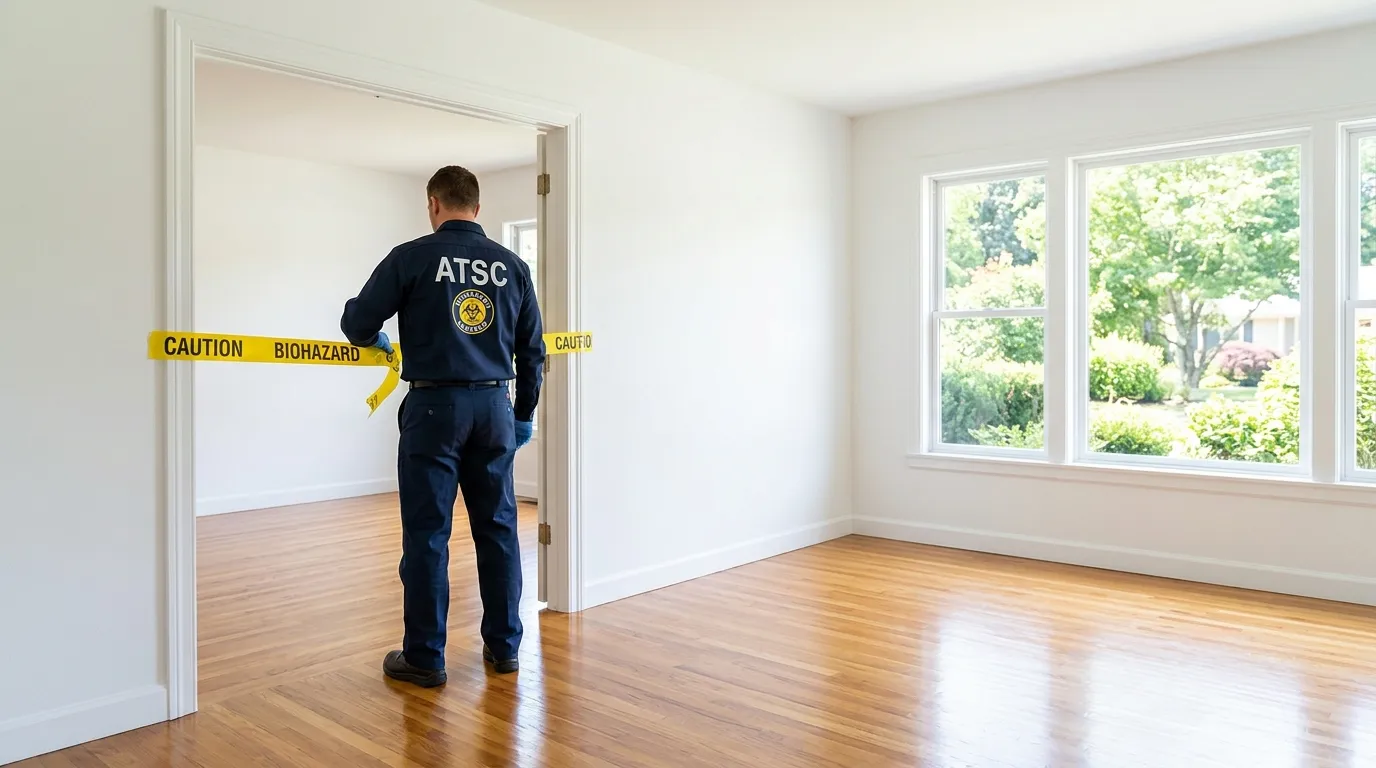 Certified biohazard cleanup crew performing Decomposition Cleanup in Little Cottonwood Creek Valley